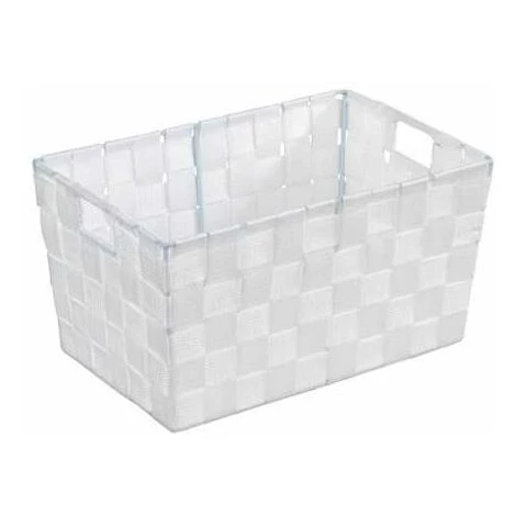 WENKO Panier salle de bain Adria, Rangement Salle De Bain S, Polypropylène, 30x20x15 Cm, blanc - Blanc 3 WENKO Panier salle de bain Adria, Rangement Salle De Bain S, Polypropylène, 30x20x15 Cm, blanc - Blanc