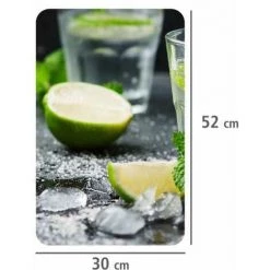 WENKO Protection Plaque De Cuisson, Couvre Plaque De Cuisson En Verre "Mojito", Lot De 2, Verre Trempé, 30x52 Cm, Multicolore 10 WENKO Protection Plaque De Cuisson, Couvre Plaque De Cuisson En Verre "Mojito", Lot De 2, Verre Trempé, 30x52 Cm, Multicolore -WENKO Soldes 6578158 4