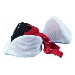 WENKO Filet Linge Machine à Laver, Sac à Linge Machine à Laver, Pour Le Linge Délicat, Lot De 2, Polyester, Ø 24x11x16 Cm, Blanc - Blanc