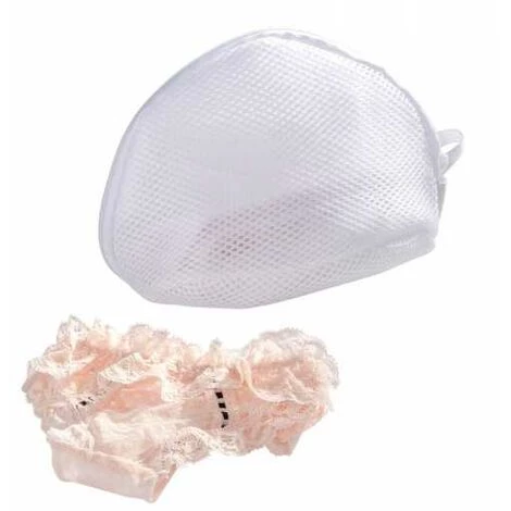 WENKO Filet Linge Machine à Laver, Sac à Linge Machine à Laver, Pour Le Linge Délicat, Lot De 2, Polyester, Ø 24x11x16 Cm, Blanc - Blanc 4 WENKO Filet Linge Machine à Laver, Sac à Linge Machine à Laver, Pour Le Linge Délicat, Lot De 2, Polyester, Ø 24x11x16 Cm, Blanc - Blanc – Image 2