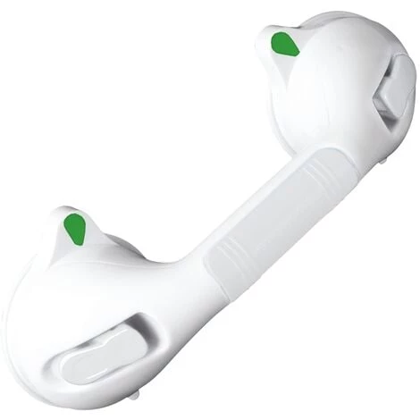 WENKO Poignée Baignoire De Sécurité Secura, Barre D'appui Salle De Bain, Fixation Sans Perçage Ventouse, Plastique, 29x11,5x8,5 Cm, Blanc - Blanc 3 WENKO Poignée Baignoire De Sécurité Secura, Barre D'appui Salle De Bain, Fixation Sans Perçage Ventouse, Plastique, 29x11,5x8,5 Cm, Blanc - Blanc