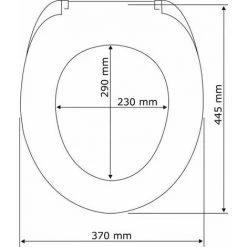 WENKO Abattant WC Bergamo Vert, Abattant WC Avec Fixation En Acier Inox Réglable, Antibactérien, Duroplast, 35 X 44.4 Cm, Vert - Vert - Vert Mousse -WENKO Soldes 6578172 5
