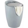 WENKO Tabouret Panier à Linge, Coffre à Linge Et Tabouret Salle De Bain Candy, Coussin Amovible, Plastique, 20 Litres, Ø 36x50,5 Cm, Gris - Gris 1 WENKO Tabouret Panier à Linge, Coffre à Linge Et Tabouret Salle De Bain Candy, Coussin Amovible, Plastique, 20 Litres, Ø 36x50,5 Cm, Gris - Gris -WENKO Soldes 6578173 1
