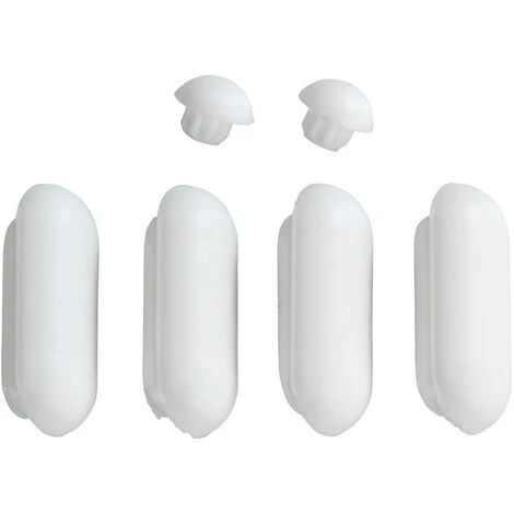 WENKO Patin Abattant WC, Pièce Détachée Pour Abattant WC En Duroplast Acrylique, 4 Patins Pour La Cuvette WC Et 2 Patins Pour Le Couvercle WC, Plastique, 2x1,3x4,6 Cm, Blanc - Blanc 3 WENKO Patin Abattant WC, Pièce Détachée Pour Abattant WC En Duroplast Acrylique, 4 Patins Pour La Cuvette WC Et 2 Patins Pour Le Couvercle WC, Plastique, 2x1,3x4,6 Cm, Blanc - Blanc