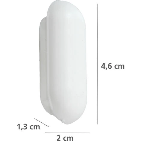 WENKO Patin Abattant WC, Pièce Détachée Pour Abattant WC En Duroplast Acrylique, 4 Patins Pour La Cuvette WC Et 2 Patins Pour Le Couvercle WC, Plastique, 2x1,3x4,6 Cm, Blanc - Blanc 5 WENKO Patin Abattant WC, Pièce Détachée Pour Abattant WC En Duroplast Acrylique, 4 Patins Pour La Cuvette WC Et 2 Patins Pour Le Couvercle WC, Plastique, 2x1,3x4,6 Cm, Blanc - Blanc – Image 3