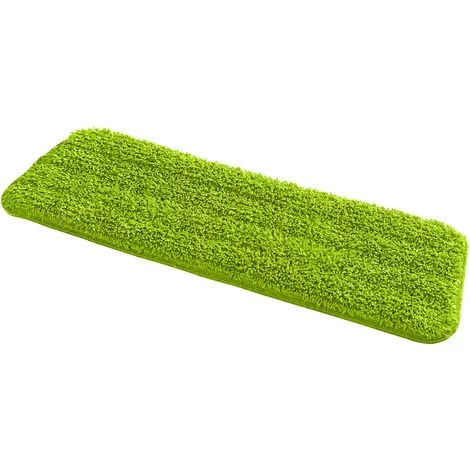 WENKO Serpillière Microfibre De Rechange Pour Balai Lave Sol Avec Vaporisateur, Lot De 2, Polyester - Polyamide, 43x1x14,5 Cm, Vert - Vert 3 WENKO Serpillière Microfibre De Rechange Pour Balai Lave Sol Avec Vaporisateur, Lot De 2, Polyester - Polyamide, 43x1x14,5 Cm, Vert - Vert