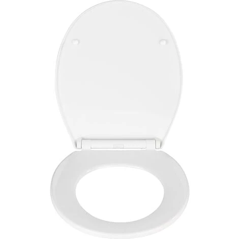 WENKO Abattant WC Avec Frein De Chute Premium Kos, Abattant WC Clipsable Avec Fixation Inox, Thermoplastique, 37x44 Cm, Blanc - Blanc 7 WENKO Abattant WC Avec Frein De Chute Premium Kos, Abattant WC Clipsable Avec Fixation Inox, Thermoplastique, 37x44 Cm, Blanc - Blanc – Image 5