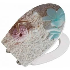 WENKO Abattant WC Avec Frein De Chute, Abattant WC Original, "Bora Bora", Fixation Inox, Duroplast Antibactérien, 38 X 45 Cm, Multicolore - Multicolore 9 WENKO Abattant WC Avec Frein De Chute, Abattant WC Original, "Bora Bora", Fixation Inox, Duroplast Antibactérien, 38 X 45 Cm, Multicolore - Multicolore -WENKO Soldes 6578286 3