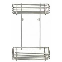 WENKO Etagère Murale D'angle De Douche, Milano, 2 Paniers D'angle De Douche, Fixation Murale, Acier, 25x37x12 Cm, Mat - Mat 9 WENKO Etagère Murale D'angle De Douche, Milano, 2 Paniers D'angle De Douche, Fixation Murale, Acier, 25x37x12 Cm, Mat - Mat -WENKO Soldes 6578288 3