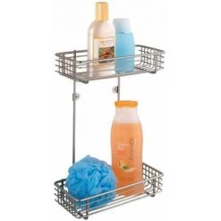 WENKO Etagère Murale D'angle De Douche, Milano, 2 Paniers D'angle De Douche, Fixation Murale, Acier, 25x37x12 Cm, Mat - Mat 10 WENKO Etagère Murale D'angle De Douche, Milano, 2 Paniers D'angle De Douche, Fixation Murale, Acier, 25x37x12 Cm, Mat - Mat -WENKO Soldes 6578288 4