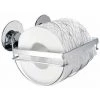 WENKO Porte Papier Toilette Mural, Support Papier Toilette Fixation Sans Perçage TurboFix, Acier Inox, 11x15,5x13 Cm, Brillant - Argent