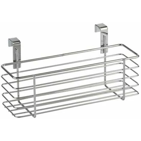 WENKO Rangement Placard Cuisine à Suspendre XS, Panier De Rangement Pour Placard, Métal, 24x10x11.5 Cm, Brillant - Chromé 3 WENKO Rangement Placard Cuisine à Suspendre XS, Panier De Rangement Pour Placard, Métal, 24x10x11.5 Cm, Brillant - Chromé