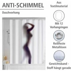 WENKO Rideau De Douche Antimoisissure Silhouette, Rideau De Douche Original, Lavable En Machine Et Waterproof, 12 Anneaux Rideau De Douche En Plastique Blanc Inclus, Polyester, 180x200 Cm, Multicolore - Multicolore 8 WENKO Rideau De Douche Antimoisissure Silhouette, Rideau De Douche Original, Lavable En Machine Et Waterproof, 12 Anneaux Rideau De Douche En Plastique Blanc Inclus, Polyester, 180x200 Cm, Multicolore - Multicolore -WENKO Soldes 6578302 2