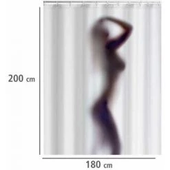 WENKO Rideau De Douche Antimoisissure Silhouette, Rideau De Douche Original, Lavable En Machine Et Waterproof, 12 Anneaux Rideau De Douche En Plastique Blanc Inclus, Polyester, 180x200 Cm, Multicolore - Multicolore 11 WENKO Rideau De Douche Antimoisissure Silhouette, Rideau De Douche Original, Lavable En Machine Et Waterproof, 12 Anneaux Rideau De Douche En Plastique Blanc Inclus, Polyester, 180x200 Cm, Multicolore - Multicolore -WENKO Soldes 6578302 5