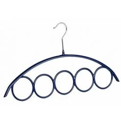 WENKO Cintre Foulard, écharpe, 5 Espaces De Rangement, Olympia - Argent Brillant