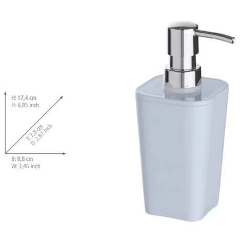 WENKO Distributeur De Savon Liquide Candy, Capacité 330 Ml, Plastique, 9,1x17,4x7,3 Cm, Blanc - Blanc 4 WENKO Distributeur De Savon Liquide Candy, Capacité 330 Ml, Plastique, 9,1x17,4x7,3 Cm, Blanc - Blanc – Image 2