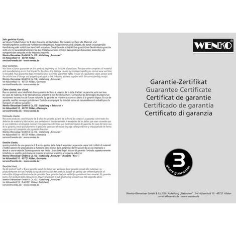 WENKO Serviteur WC, Distributeur Papier Toilette Et Brosse WC, Roma, Acier Chromé - Verre, ø19,5x75 Cm, Brillant - Chromé 7 WENKO Serviteur WC, Distributeur Papier Toilette Et Brosse WC, Roma, Acier Chromé - Verre, ø19,5x75 Cm, Brillant - Chromé – Image 5