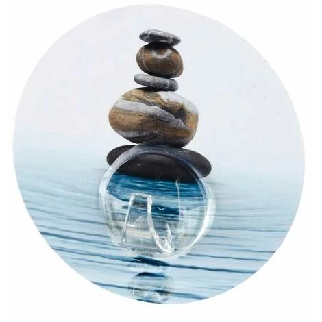 WENKO Static-Loc® Crochet Mural Uno Meditation - Multicolore 4 WENKO Static-Loc® Crochet Mural Uno Meditation - Multicolore – Image 2