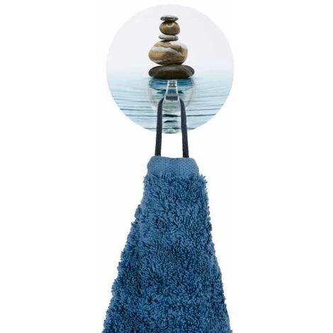 WENKO Static-Loc® Crochet Mural Uno Meditation - Multicolore 5 WENKO Static-Loc® Crochet Mural Uno Meditation - Multicolore – Image 3