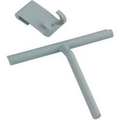 WENKO Raclette Salle De Bain, Raclette De Douche En Silicone Mola, Acier Inox, 21x24,5x4 Cm, Gris - Gris