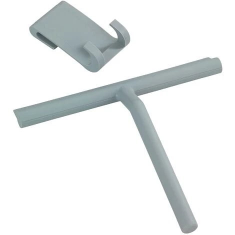 WENKO Raclette Salle De Bain, Raclette De Douche En Silicone Mola, Acier Inox, 21x24,5x4 Cm, Gris - Gris 3 WENKO Raclette Salle De Bain, Raclette De Douche En Silicone Mola, Acier Inox, 21x24,5x4 Cm, Gris - Gris