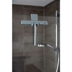 WENKO Raclette Salle De Bain, Raclette De Douche En Silicone Mola, Acier Inox, 21x24,5x4 Cm, Gris - Gris 11 WENKO Raclette Salle De Bain, Raclette De Douche En Silicone Mola, Acier Inox, 21x24,5x4 Cm, Gris - Gris -WENKO Soldes 6578397 5