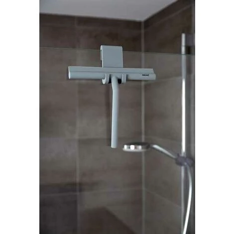 WENKO Raclette Salle De Bain, Raclette De Douche En Silicone Mola, Acier Inox, 21x24,5x4 Cm, Gris - Gris 7 WENKO Raclette Salle De Bain, Raclette De Douche En Silicone Mola, Acier Inox, 21x24,5x4 Cm, Gris - Gris – Image 5