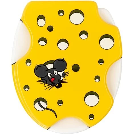 WENKO Abattant WC Original 3D Speedy, Abattant WC Avec Fixation Inox, Lunette WC Résistante Et Facile à Nettoyer, MDF, 37 X 44,5 Cm, Multicolore - Multicolore 3 WENKO Abattant WC Original 3D Speedy, Abattant WC Avec Fixation Inox, Lunette WC Résistante Et Facile à Nettoyer, MDF, 37 X 44,5 Cm, Multicolore - Multicolore