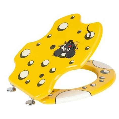 WENKO Abattant WC Original 3D Speedy, Abattant WC Avec Fixation Inox, Lunette WC Résistante Et Facile à Nettoyer, MDF, 37 X 44,5 Cm, Multicolore - Multicolore 5 WENKO Abattant WC Original 3D Speedy, Abattant WC Avec Fixation Inox, Lunette WC Résistante Et Facile à Nettoyer, MDF, 37 X 44,5 Cm, Multicolore - Multicolore – Image 3