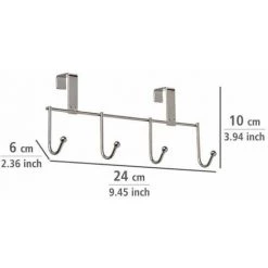 WENKO Crochet Porte à Suspendre, 4 Crochets Porte Serviette, Torchon - Chromé 9 WENKO Crochet Porte à Suspendre, 4 Crochets Porte Serviette, Torchon - Chromé -WENKO Soldes 6578419 3