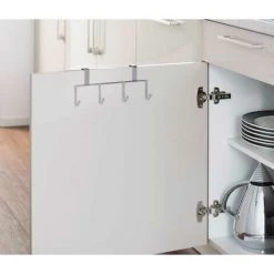 WENKO Crochet Porte à Suspendre, 4 Crochets Porte Serviette, Torchon - Chromé 10 WENKO Crochet Porte à Suspendre, 4 Crochets Porte Serviette, Torchon - Chromé -WENKO Soldes 6578419 4