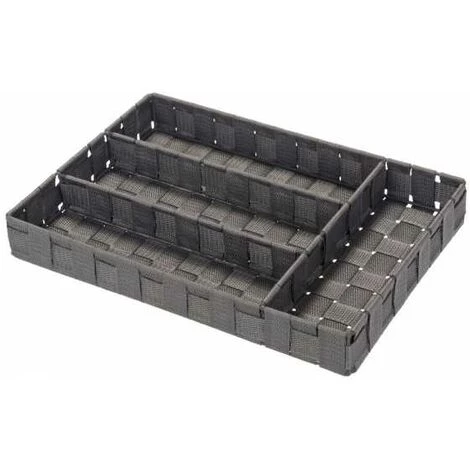 WENKO Range Couvert Tiroir Adria, Rangement Couverts Tiroir Cuisine 4 Compartiments, Plastique, 36x4,5x26 Cm, Gris - Gris 3 WENKO Range Couvert Tiroir Adria, Rangement Couverts Tiroir Cuisine 4 Compartiments, Plastique, 36x4,5x26 Cm, Gris - Gris