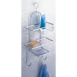 WENKO Etagere Douche à Suspendre, 3 Paniers De Douche, Ragusa, Acier Inox, 25x52x11 Cm, Brillant 10 WENKO Etagere Douche à Suspendre, 3 Paniers De Douche, Ragusa, Acier Inox, 25x52x11 Cm, Brillant -WENKO Soldes 6578444 4