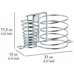 WENKO Porte Sèche Cheveux Et Lisseur, Support Mural Sèche Cheveux Et Lisseur, Milano, Acier, 21x11,5x12 Cm, Brillant - Chromé 10 WENKO Porte Sèche Cheveux Et Lisseur, Support Mural Sèche Cheveux Et Lisseur, Milano, Acier, 21x11,5x12 Cm, Brillant - Chromé -WENKO Soldes 6578453 4