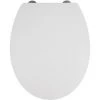 WENKO Abattant WC Avec Frein De Chute Premium Mora, Abattant WC Clipsable Avec Fixation Acier Inox, Duroplast, 37x44,5 Cm, Blanc - Blanc 2 WENKO Abattant WC Avec Frein De Chute Premium Mora, Abattant WC Clipsable Avec Fixation Acier Inox, Duroplast, 37x44,5 Cm, Blanc - Blanc -WENKO Soldes 6578475 1