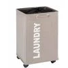 WENKO Panier à Linge Quadro "Laundry", Panier à Linge à Roulettes Et Poignée De Transport, Capacité 79L, Polyester, 140x60x33 Cm, Gris - Beige - Gris - Taupe 2 WENKO Panier à Linge Quadro "Laundry", Panier à Linge à Roulettes Et Poignée De Transport, Capacité 79L, Polyester, 140x60x33 Cm, Gris - Beige - Gris - Taupe -WENKO Soldes 6578478 1
