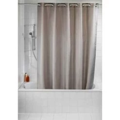 WENKO Rideau De Douche Comfort Flex, Rideau De Douche 180x200 Cm, Lavable En Machine Et Imperméable à L'eau, 10 Anneaux Rideau De Douche Intégrés, 100% Polyester, 180x200 Cm, Taupe - Gris - Taupe 9 WENKO Rideau De Douche Comfort Flex, Rideau De Douche 180x200 Cm, Lavable En Machine Et Imperméable à L'eau, 10 Anneaux Rideau De Douche Intégrés, 100% Polyester, 180x200 Cm, Taupe - Gris - Taupe -WENKO Soldes 6578482 3