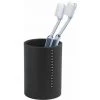WENKO Gobelet Salle De Bain Diamond, Porte Brosse à Dent, Polyrésine, Ø 7,8x10,5 Cm, Noir Avec Strass - Noir -WENKO Soldes 6578516 1