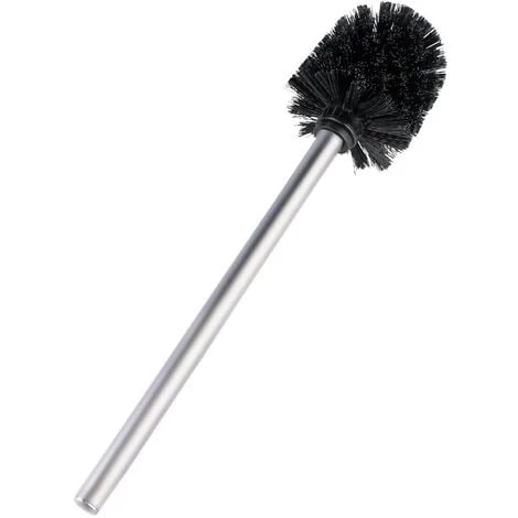 WENKO Brosse WC De Rechange Pour Porte-brosse WC Avec Manche En Acier Inox Mat, Polypropylène, Ø 8x35 Cm Noir 3 WENKO Brosse WC De Rechange Pour Porte-brosse WC Avec Manche En Acier Inox Mat, Polypropylène, Ø 8x35 Cm Noir