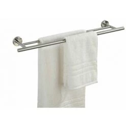 WENKO Porte Serviette Salle De Bain Mural, 2 Barres Porte Serviettes Duo Bosio, Acier Inox, 60x5,5x14 Cm, Mat 8 WENKO Porte Serviette Salle De Bain Mural, 2 Barres Porte Serviettes Duo Bosio, Acier Inox, 60x5,5x14 Cm, Mat -WENKO Soldes 6578528 2
