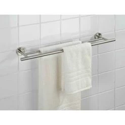WENKO Porte Serviette Salle De Bain Mural, 2 Barres Porte Serviettes Duo Bosio, Acier Inox, 60x5,5x14 Cm, Mat 9 WENKO Porte Serviette Salle De Bain Mural, 2 Barres Porte Serviettes Duo Bosio, Acier Inox, 60x5,5x14 Cm, Mat -WENKO Soldes 6578528 3