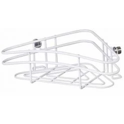 WENKO Etagère D'angle Douche Classic Plus, étagère Angle Salle De Bain, Acier, 28,5x9x17,5 Cm, Blanc - Blanc