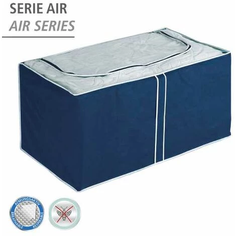 WENKO Housse Rangement Couette, 91 X 53 X 48 Cm, Air - Bleu 4 WENKO Housse Rangement Couette, 91 X 53 X 48 Cm, Air - Bleu – Image 2