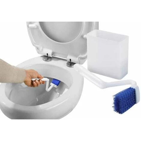 WENKO Brosse De Nettoyage WC Et Boîte - Blanc 3 WENKO Brosse De Nettoyage WC Et Boîte - Blanc