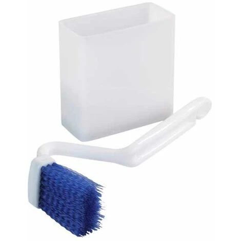 WENKO Brosse De Nettoyage WC Et Boîte - Blanc 4 WENKO Brosse De Nettoyage WC Et Boîte - Blanc – Image 2