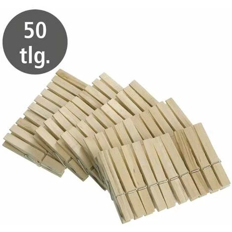 WENKO Lot De 50 Pinces à Linge, Pince à Linge Bois Certifié FSC® Pour étendre Le Linge Ou Pour Décorer, Bois, 7x1x1 Cm, Marron - Marron 3 WENKO Lot De 50 Pinces à Linge, Pince à Linge Bois Certifié FSC® Pour étendre Le Linge Ou Pour Décorer, Bois, 7x1x1 Cm, Marron - Marron