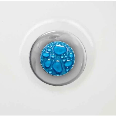 WENKO Bouchon D'évier Pluggy®, Bonde De Lavabo, Goutte D'eau, Laiton, Ø 3,9x6,5 Cm, Multicolore - Multicolore 5 WENKO Bouchon D'évier Pluggy®, Bonde De Lavabo, Goutte D'eau, Laiton, Ø 3,9x6,5 Cm, Multicolore - Multicolore – Image 3