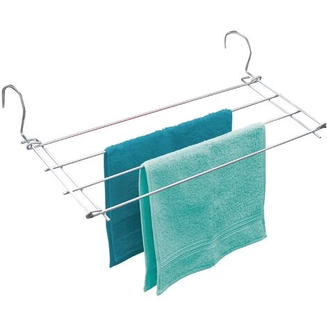 WENKO Etendoir Radiateur à Suspendre, Séchoir à Linge Peu Encombrant Pour Le Balcon, Radiateur, Baignoire, Métal, 59x8,5x23 Cm, Brillant 3 WENKO Etendoir Radiateur à Suspendre, Séchoir à Linge Peu Encombrant Pour Le Balcon, Radiateur, Baignoire, Métal, 59x8,5x23 Cm, Brillant