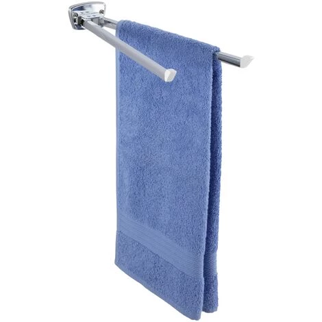 WENKO Porte Serviettes Mural Salle De Bain, 2 Barres Porte Serviette, Basic Square, Acier Inox, 8x5,5x42 Cm, Brillant - Brillant 3 WENKO Porte Serviettes Mural Salle De Bain, 2 Barres Porte Serviette, Basic Square, Acier Inox, 8x5,5x42 Cm, Brillant - Brillant