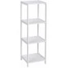 WENKO Étagère Salle De Bain Bois, Oslo Avec 4 étagères De Rangement, Bois Blanc, 36x112x36 Cm, Blanc 1 WENKO Étagère Salle De Bain Bois, Oslo Avec 4 étagères De Rangement, Bois Blanc, 36x112x36 Cm, Blanc -WENKO Soldes 6578692 1